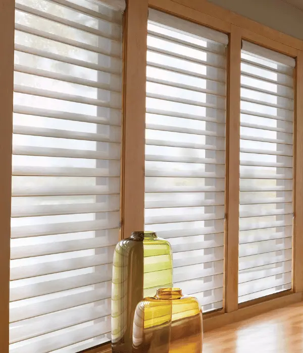 Silhouette shades with wide vanes